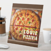 Pizza Pizzeria Design Sockelschild (In Situ)