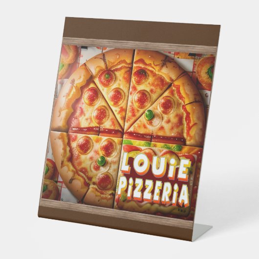 Pizza Pizzeria Design Sockelschild (Vorderseite)