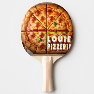 Pizza Pizzeria Design Tischtennis Schläger