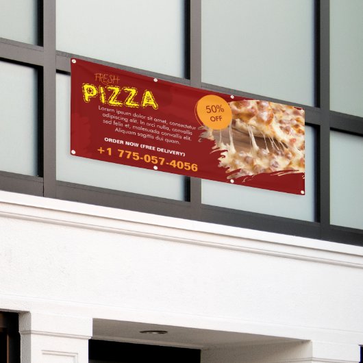 Pizza Place Custom Banner (Äußeres Gebäude)