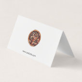 Pizza Place Shop Business Card Visitenkarten (Rückseite)