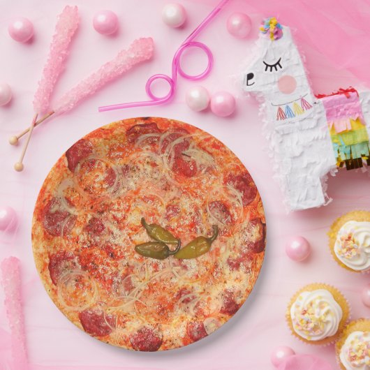 Pizza Plate Pappteller (Party)