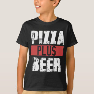 Pizza Plus Beer Fast Food Lover Alkohol Party Deli T-Shirt