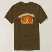 Pizza Pocket Pizza in Pocket Pizza Pizza Pizza Piz T-Shirt (Design vorne)