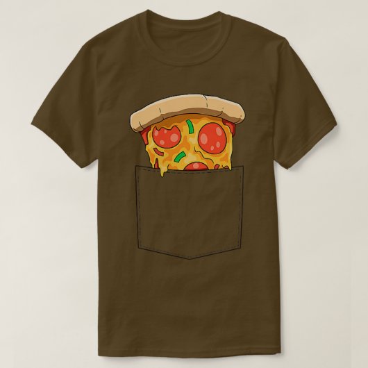 Pizza Pocket Pizza in Pocket Pizza Pizza Pizza Piz T-Shirt (Design vorne)