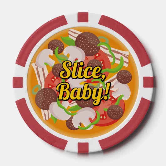 Pizza Pokerchips (Vorderseite)