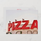 Pizza Post Card Postkarte (Vorne/Hinten)