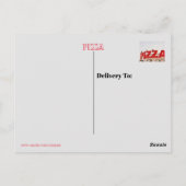 Pizza Post Card Postkarte (Rückseite)