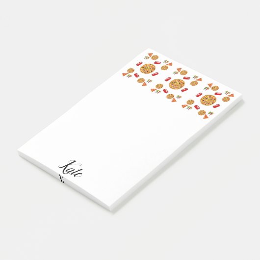 Pizza Post-it Klebezettel (angewinkelt)