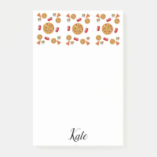 Pizza Post-it Klebezettel (Vorderseite)