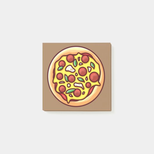 Pizza Post-it Klebezettel (Vorderseite)