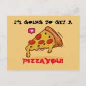 Pizza Postcard Postkarte (Vorderseite)
