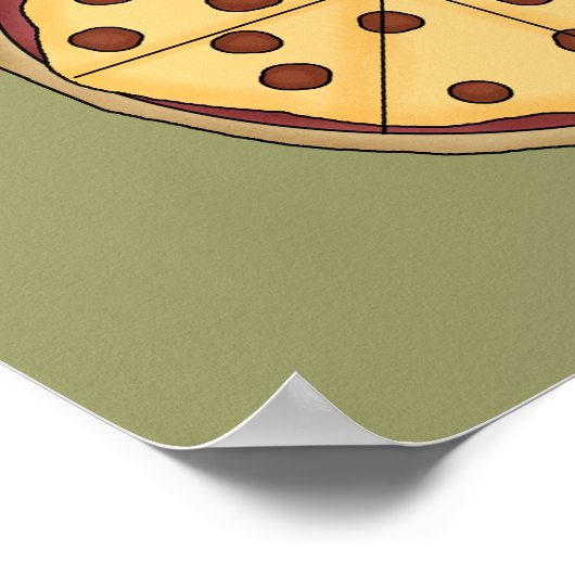 Pizza Poster (Ecke)