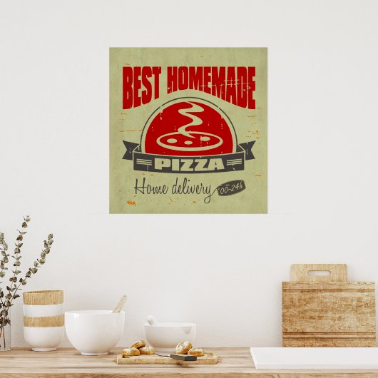 Pizza Poster (Küche)