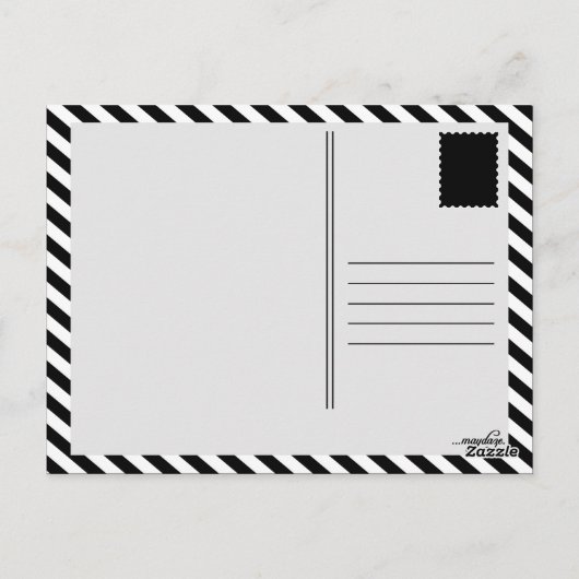 Pizza Postkarte (Rückseite)