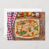 Pizza Postkarte (Vorne/Hinten)