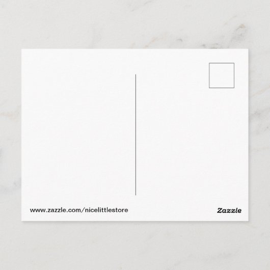 Pizza Postkarte (Rückseite)