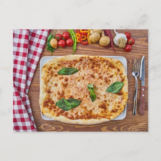 Pizza Postkarte (Vorderseite)