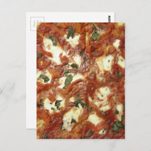 Pizza! Postkarte (Vorne/Hinten)