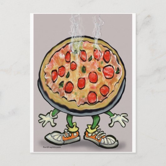 Pizza Postkarte (Vorderseite)