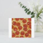 Pizza Postkarte (Stehend Vorderseite)