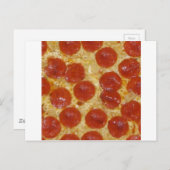 Pizza Postkarte (Vorne/Hinten)
