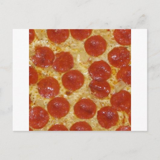 Pizza Postkarte (Vorderseite)