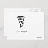 Pizza Postkarte (Vorne/Hinten)