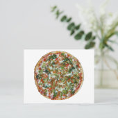 Pizza Postkarte (Stehend Vorderseite)