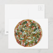 Pizza Postkarte (Vorne/Hinten)