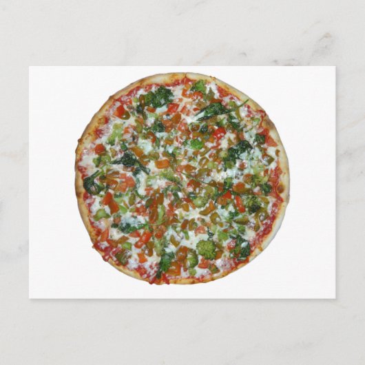 Pizza Postkarte (Vorderseite)