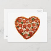 Pizza Postkarte (Vorne/Hinten)