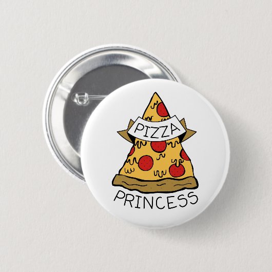 Pizza Princess Button (Vorne & Hinten)