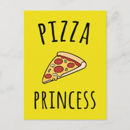 Pizza Princess Funny Zitat Postkarte