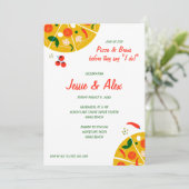 Pizza Probe Dinner Einladung (Stehend Vorderseite)