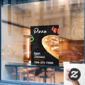 Pizza Promo Custom Window Cloning Fensteraufkleber (Café-Fenster)
