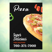 Pizza Promo Custom Window Cloning Fensteraufkleber (Blatt 3)