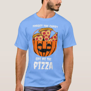 Pizza Pumpkin Jackolantern Kostüm Easy Halloween T-Shirt