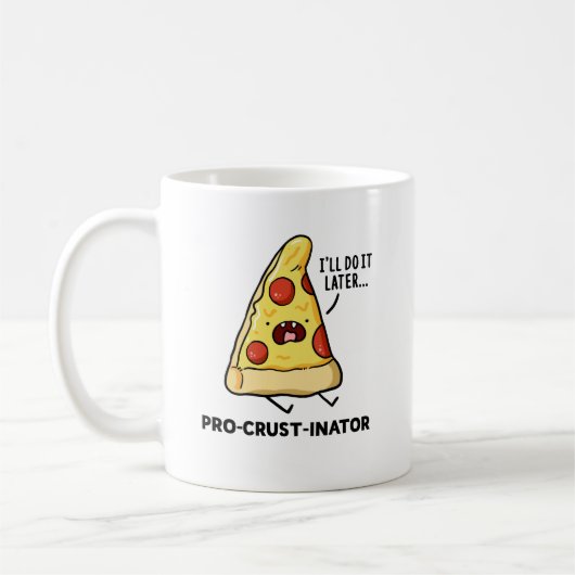 Pizza Pun-Tasse Kaffeetasse (Links)