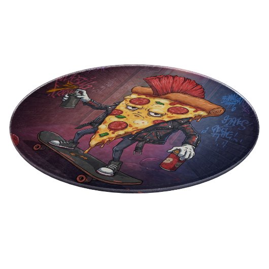 Pizza Punk Schneidebrett (Ecke)