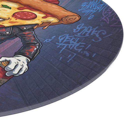 Pizza Punk Schneidebrett (Ecke)