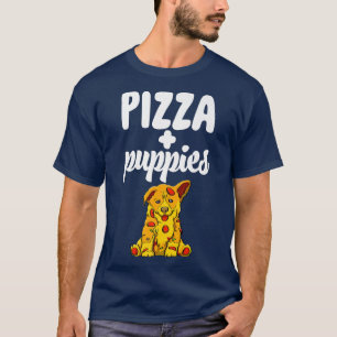 Pizza & Puppies Liebe Funny Women Hunde Liebhaber  T-Shirt