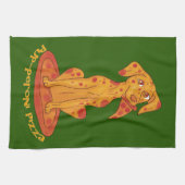 Pizza Puppy Geschirrtuch (Horizontal)