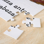 Pizza-Puzzle mit spanischem (español) Zitat. Puzzle (Seite)