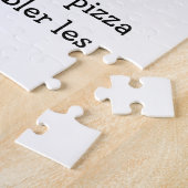 Pizza Puzzle with Funny French (Française) Quote (Seite)