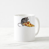 Pizza-Ratte Kaffeetasse (VorderseiteRechts)