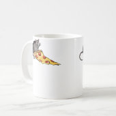 Pizza-Ratte Kaffeetasse (Vorderseite Links)