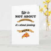 Pizza Redewendungen Lover Feinschmecker Karte (Gelbe Blume)