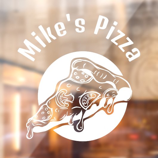 Pizza Restaraunt Custom Business Fensteraufkleber (Blatt 2)