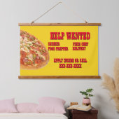 Pizza Restaurant Anpassen Hilfe Gewollt Jobs Wandteppich Mit Holzrahmen (Schlafzimmer)